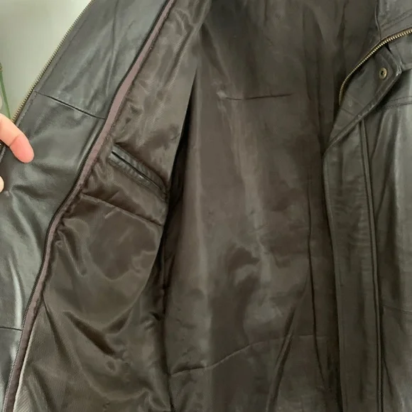 Chaps Leather Jacket - Picture 3 of 6